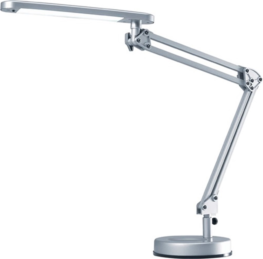 Schrijftafellamp  standaard aluminium zilver hoogte max. 600 mm met LED