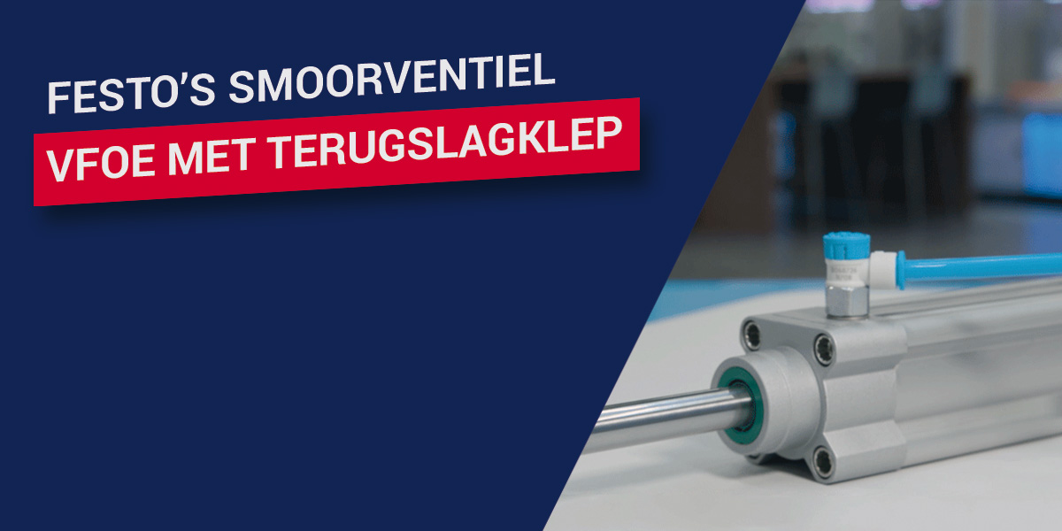 Festo's smoorventiel VFOE met terugslagklep