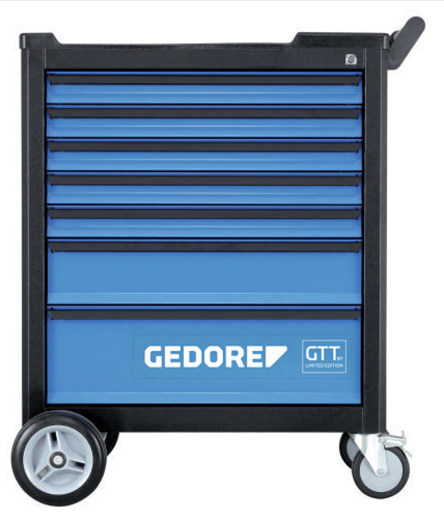 Gereedschapwagen Gedore 7 laden met gereedschapset GTTB-S-177 177-delig