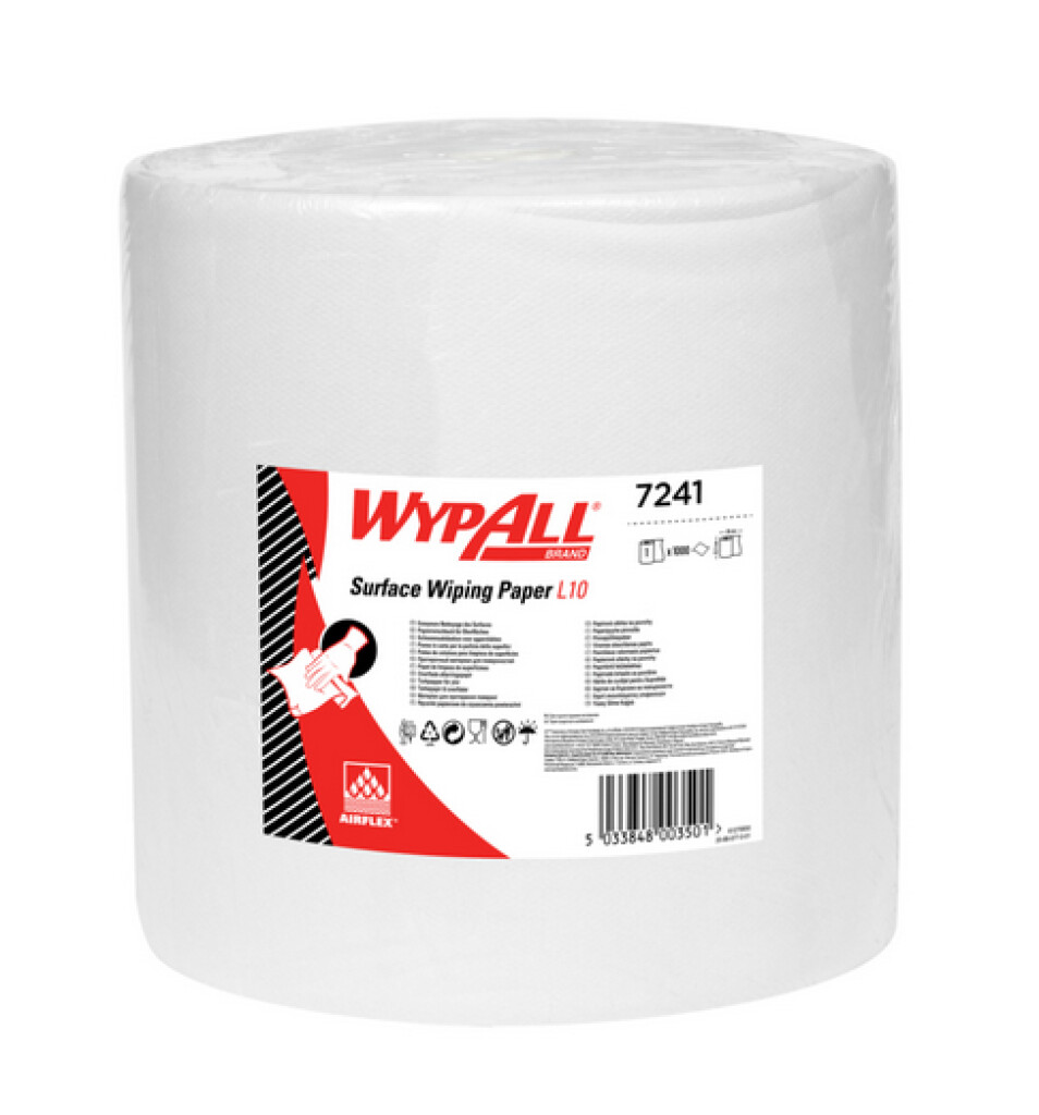 WYPALL L10 EXTRA+ Poetsdoeken - grote rol / wit