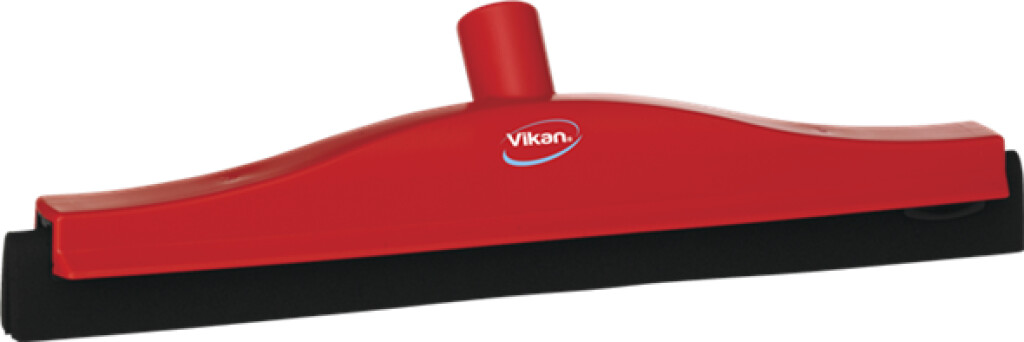 77524 Vikan Hygiene klassieke vloertrekker met vaste nek, rood, zwarte cassette, 400mm