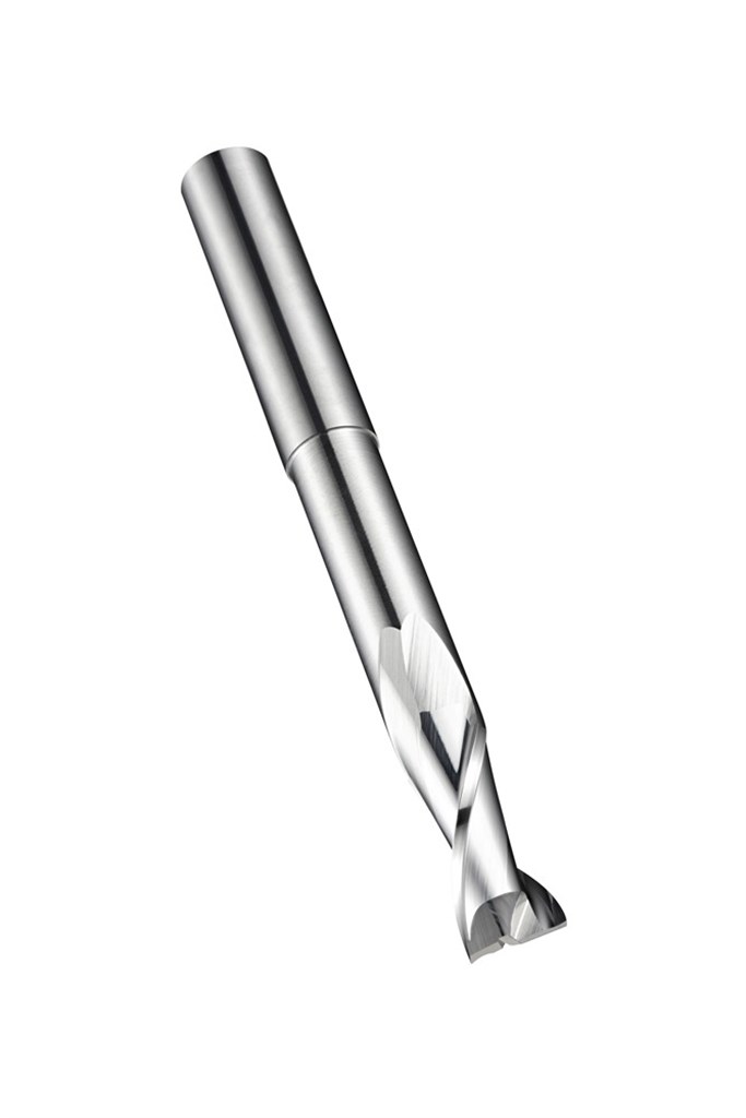 S61116.0 Dormer VHM Korte vingerfrees mm ongecoat gepolijst met 2 snijkanten W-profiel met extra lange schacht volgens DIN6535HA