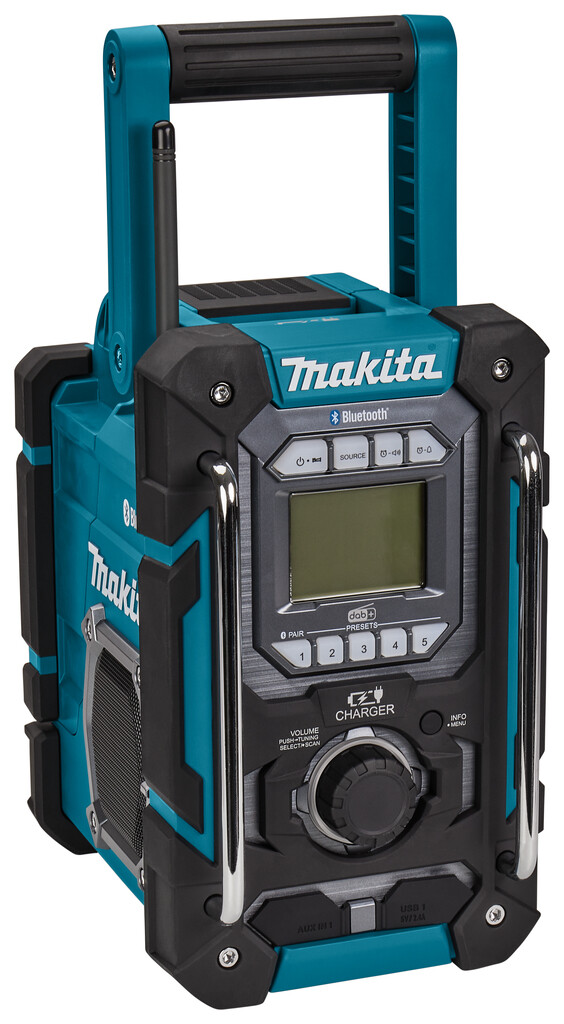 DMR301 Makita Bouwradio FM DAB/DAB+ Bluetooth met laadfunctie Zonder accu's, in doos