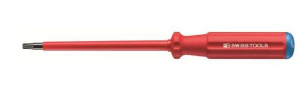 PB 5400.8-60 PB SWISS TOOLS Classic VDE schroevendraaier Torx® T8x60mm, volledig geïsoleerd tot 1000VAC / 1500VDC 