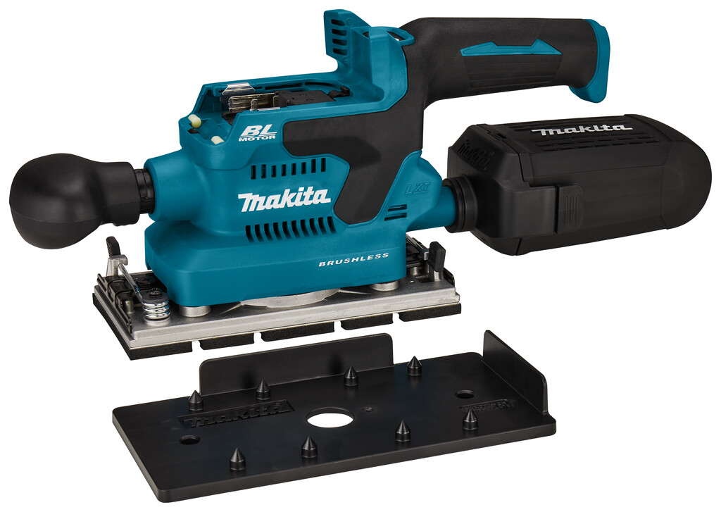 DBO380Z Makita 18V Vlakschuurmachine Zonder accu's en lader, in doos