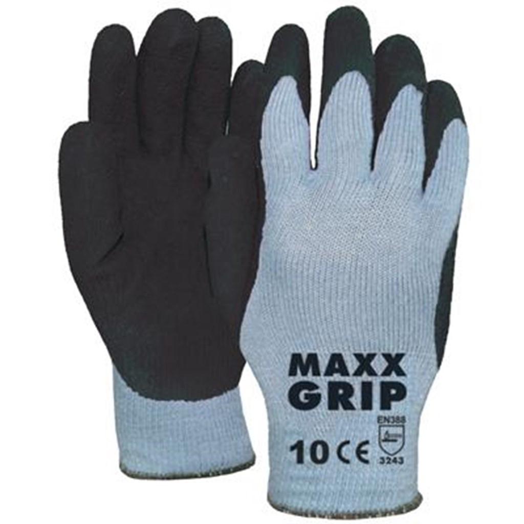Maxx grip handschoen 50-230 zwart, maat 9 (l)