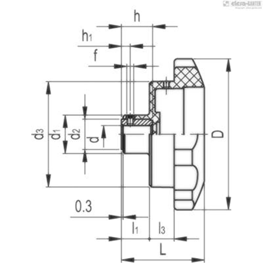 VHT.110-GXX2-SST-12 Elesa Stergreep