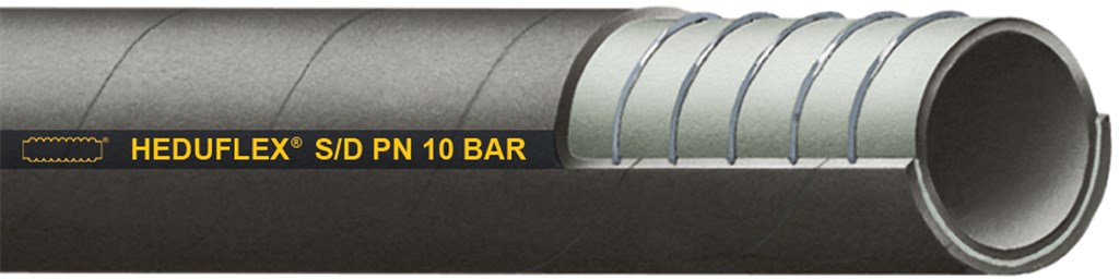 HEDUFLEX/10 40X52MM water zuig/persslang zwart