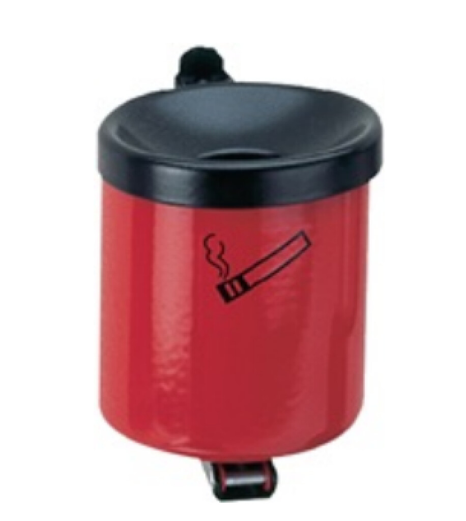 Veiligheidswandasbak ROOD M.KIEPINRICHTING H.100XD.90MM