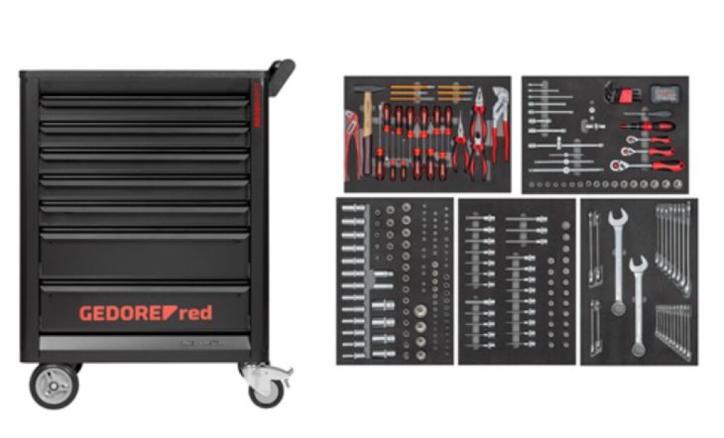 R22071005 GEDORE red Gereedschapwagen GEDMaster + gereedschapset 273-dlg.