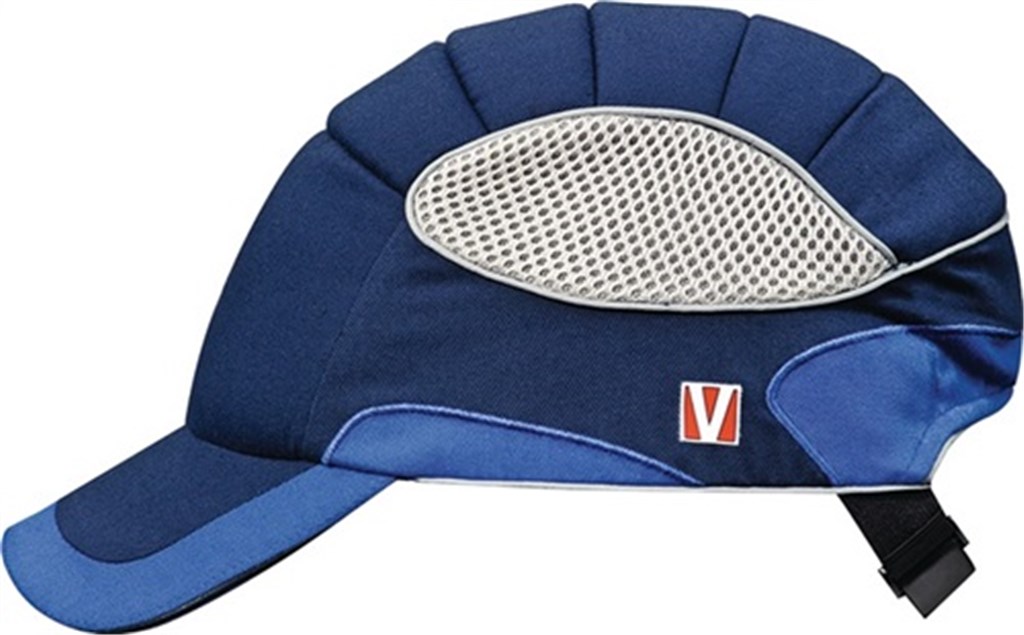 VOSS Veiligheidspet VOSS-Cap per 65 % katoen / 35 % polyester 52-60 cm kobaltblauw/korenblauw EN812:2012-04