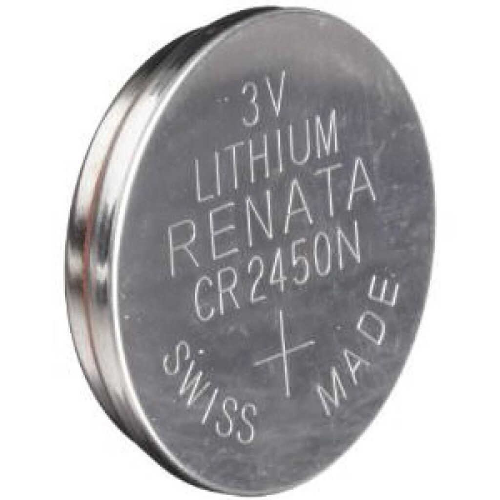 CR2450 Renata Knoopcel batterij 3V 540mAh Lithium 24,5x5mm