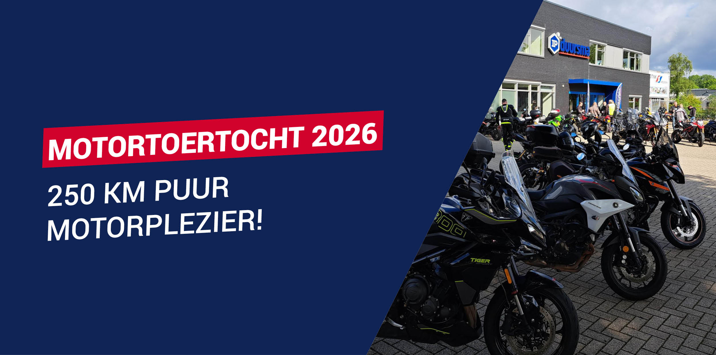 Motortoertocht 2026 - 250 km puur motorplezier!