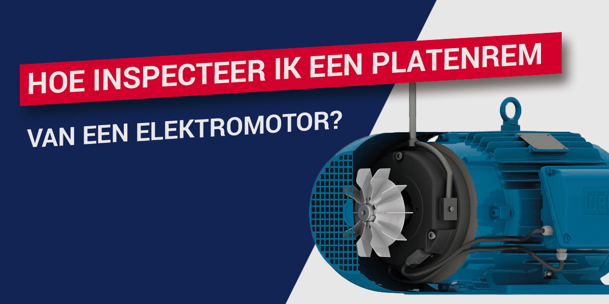 Hoe inspecteer ik een platenrem van een elektromotor?