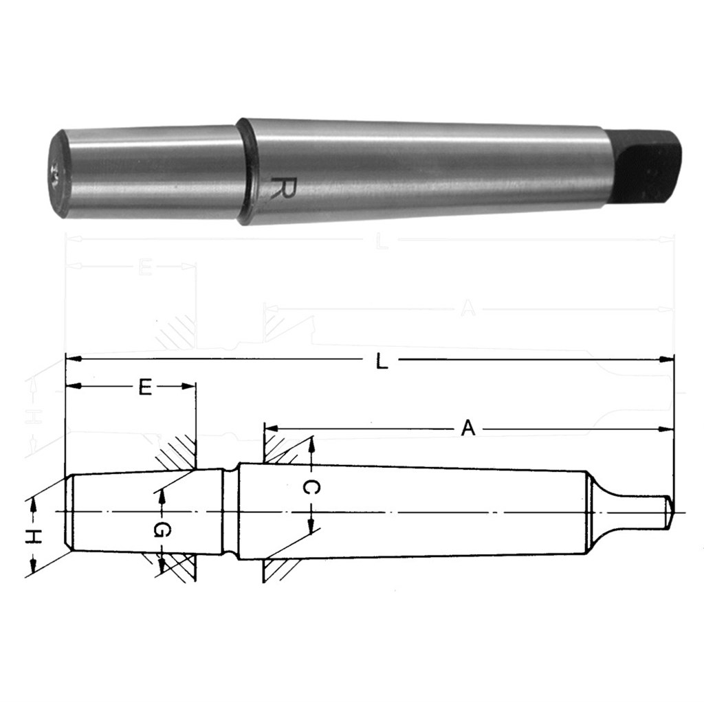 Boorhouderstift DIN238 MK4-B16