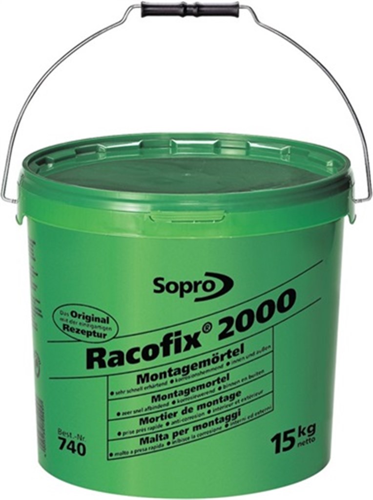 SOPRO Montagemortel Racofix® 2000 15 kg 1:3 (water/mortel) 15 kg  emmer
