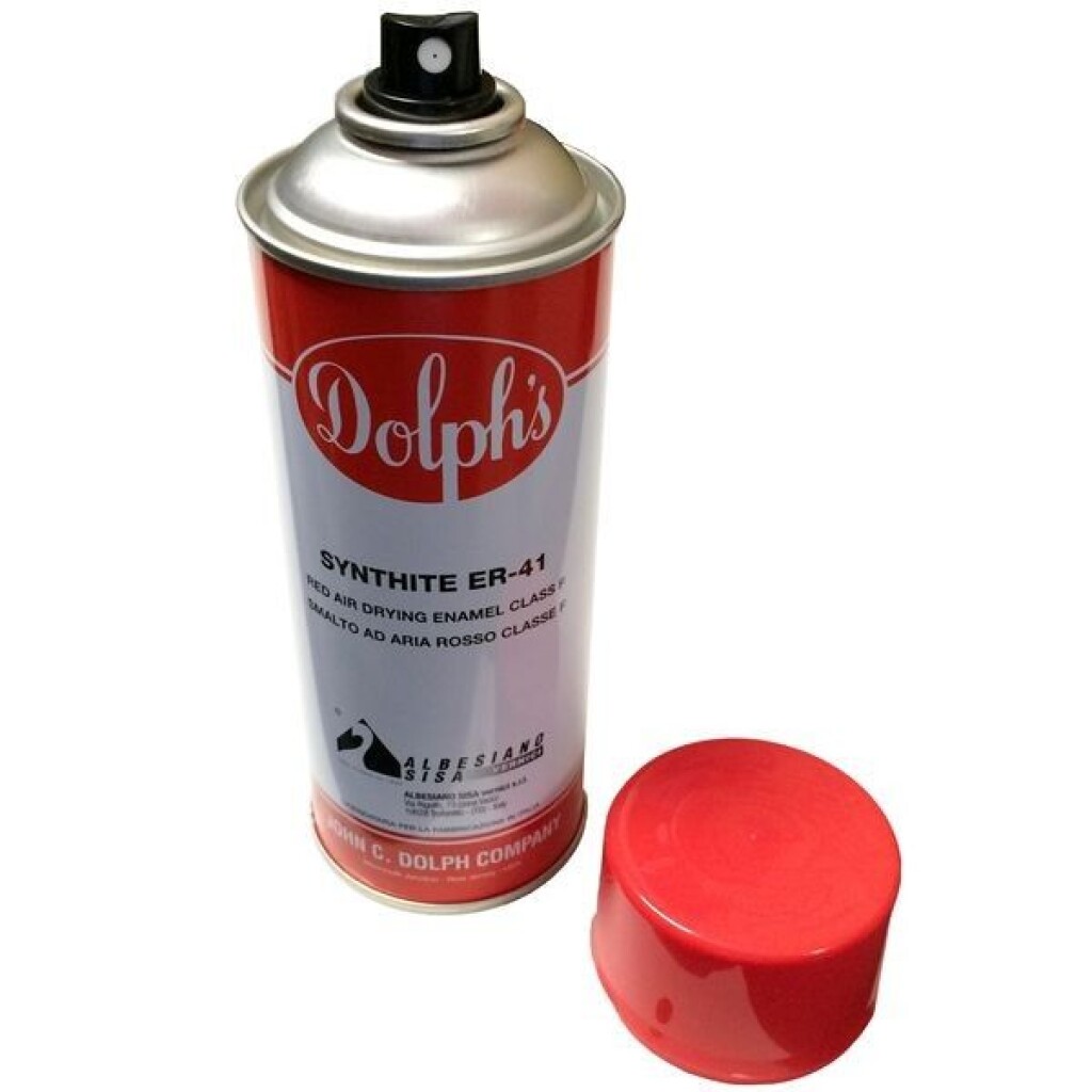 ER41-SP Dolph's Synthite afwerklak 400 ml spray - klasse F - rood