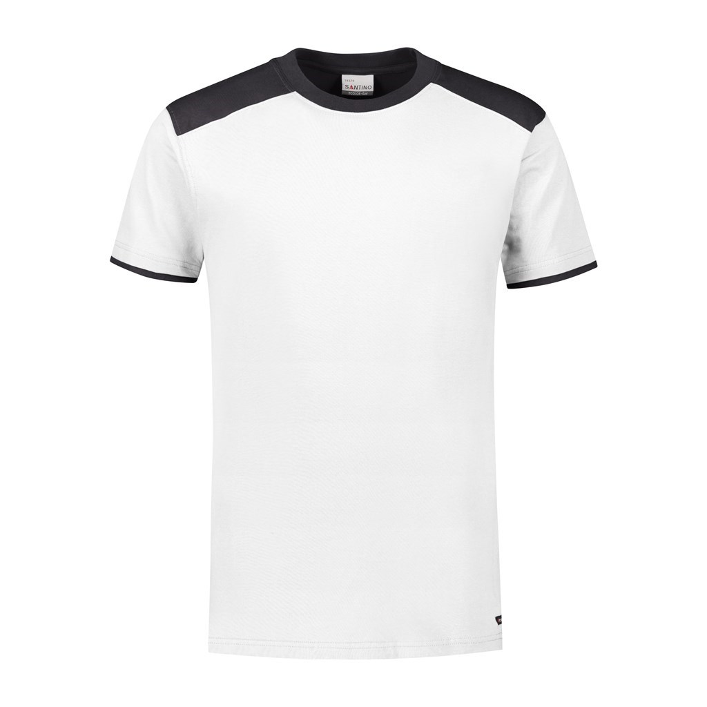 Tiesto XXL SANTINO 2 Color-Line T-shirt White / Graphite mt.XXL (Unisex, Regular Fit)
